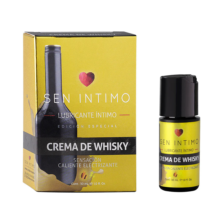 Lubricante Íntimo Crema de Whisky Sensación Caliente electrizante x 30