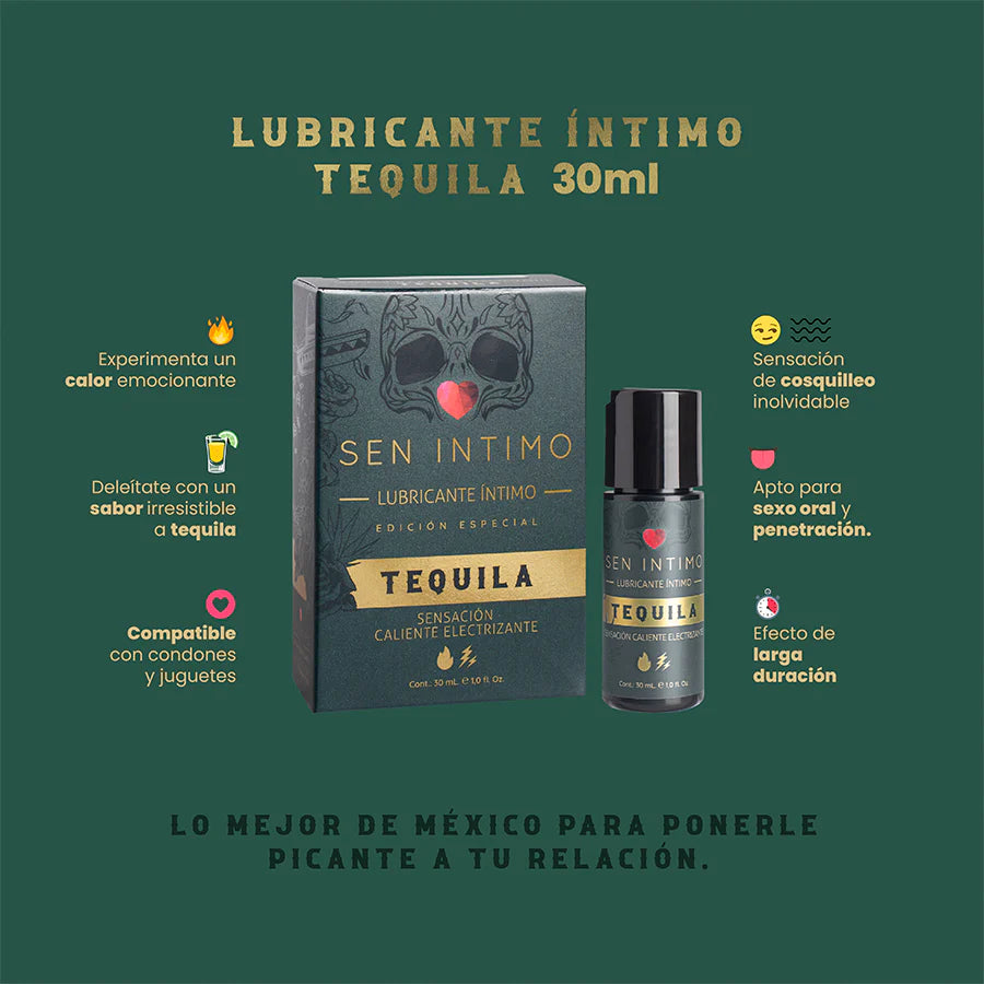 Lubricante Íntimo Tequila Sensación Caliente Electrizante x 30 ml